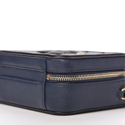 Chanel Caviar Quilted Small CC Filigree Vanity Case Navy Black 7 of 10