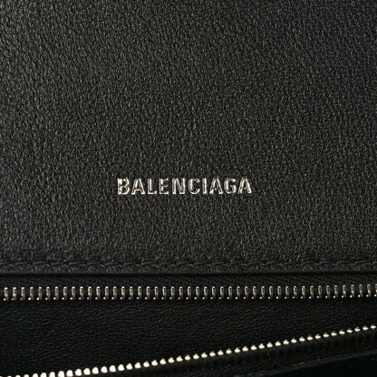 Balenciaga Denim BB Monogram Small Hourglass Top Handle Bag Black 6 of 13