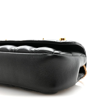 Versace Nappa Quilted Studded Virtus Evening Bag Black 9 of 9