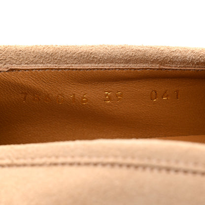 Gucci Suede Horsebit Womens Jordaan Loafers 39 Pink Sand 8 of 10