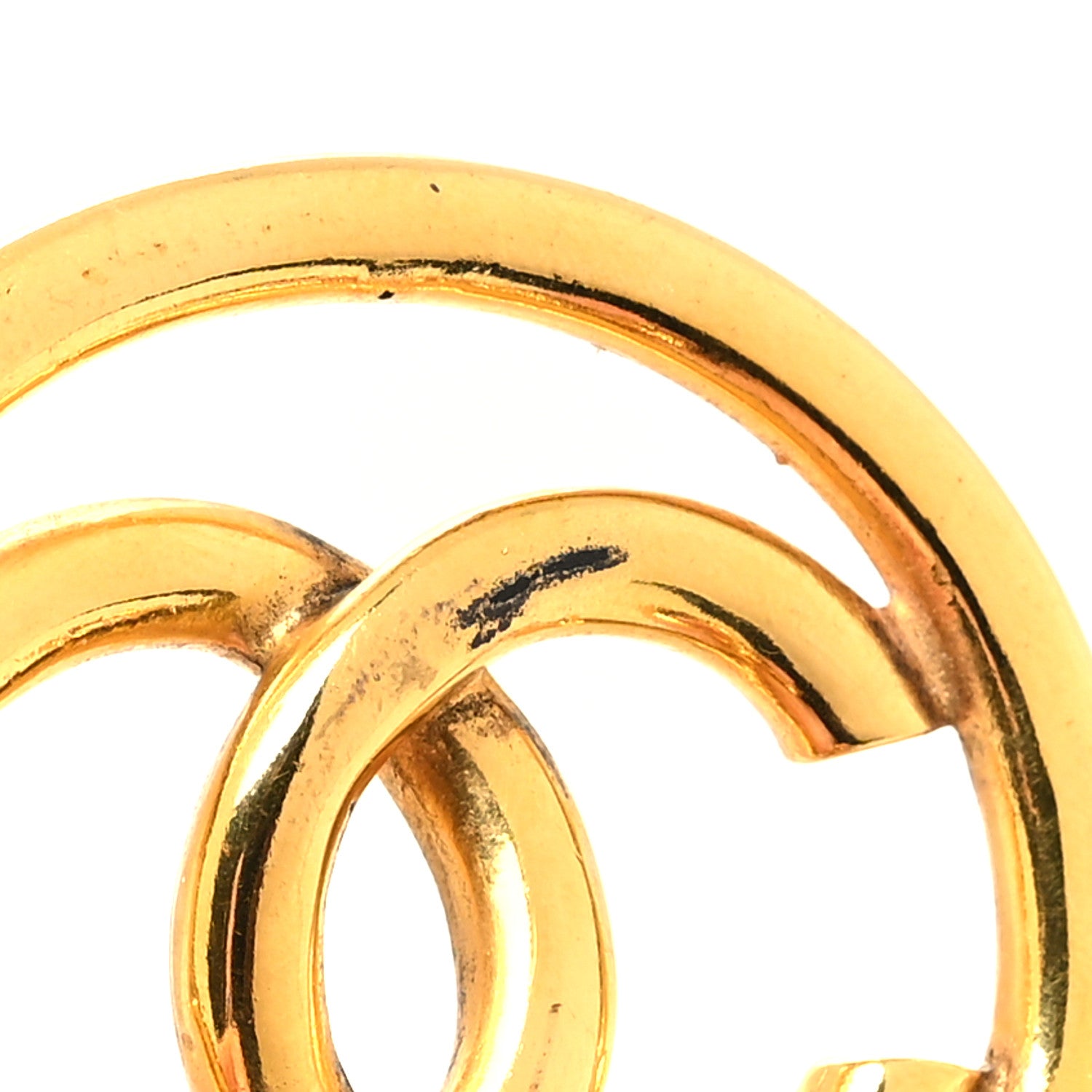Chanel Metal CC Long Chain Pendant Necklace Gold 7 of 7