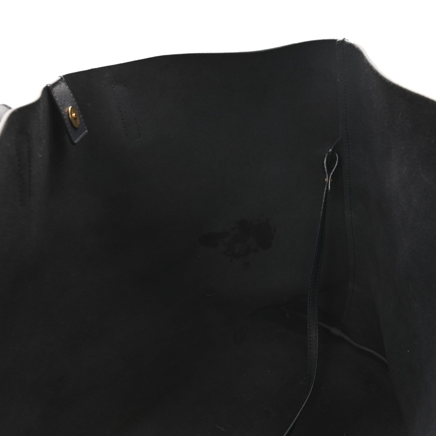 Saint Laurent Calfskin Large Shopping Tote Navy 12 of 12