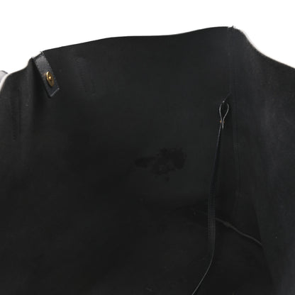 Saint Laurent Calfskin Large Shopping Tote Navy 12 of 12