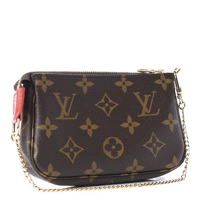 Louis Vuitton Monogram 2020 Christmas Animation Bumper Cars Mini Pochette Accessories Coquelicot 3 of 11