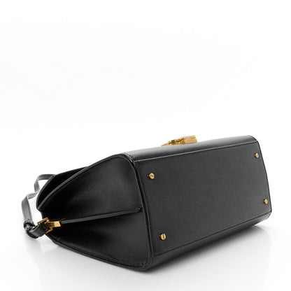 Saint Laurent Grain de Poudre Medium Classic Monogram Cassandra Top Handle Black 4 of 15