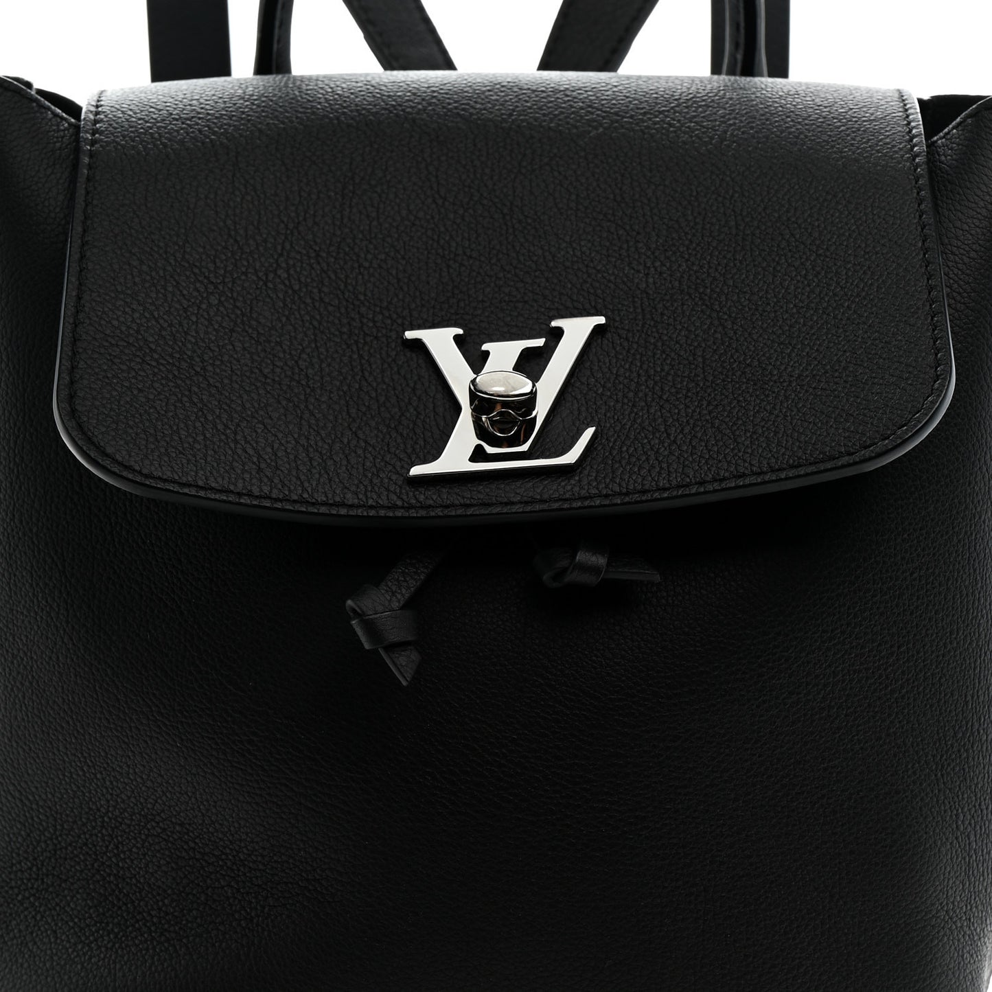 Calfskin Lockme Backpack Black