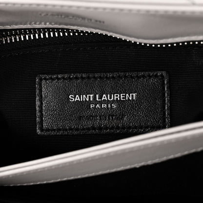 Saint Laurent Calfskin Y Quilted Monogram Toy Loulou Satchel Granite 6 of 10
