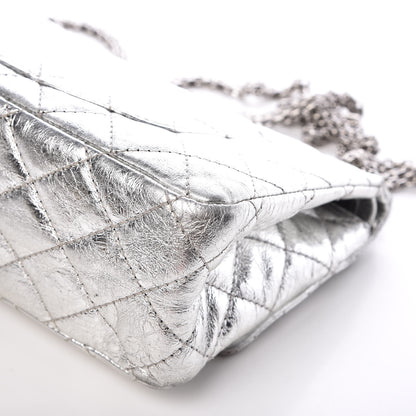 Chanel Metallic Aged Calfskin Quilted 2.55 Reissue 226 Flap Silver 16 of 16