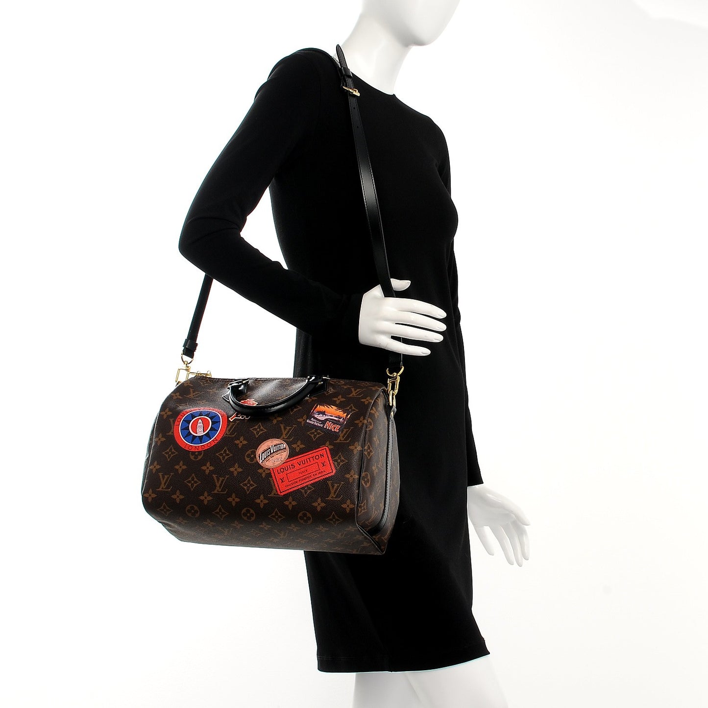 Monogram My World Tour Speedy Bandouliere 30 Black
