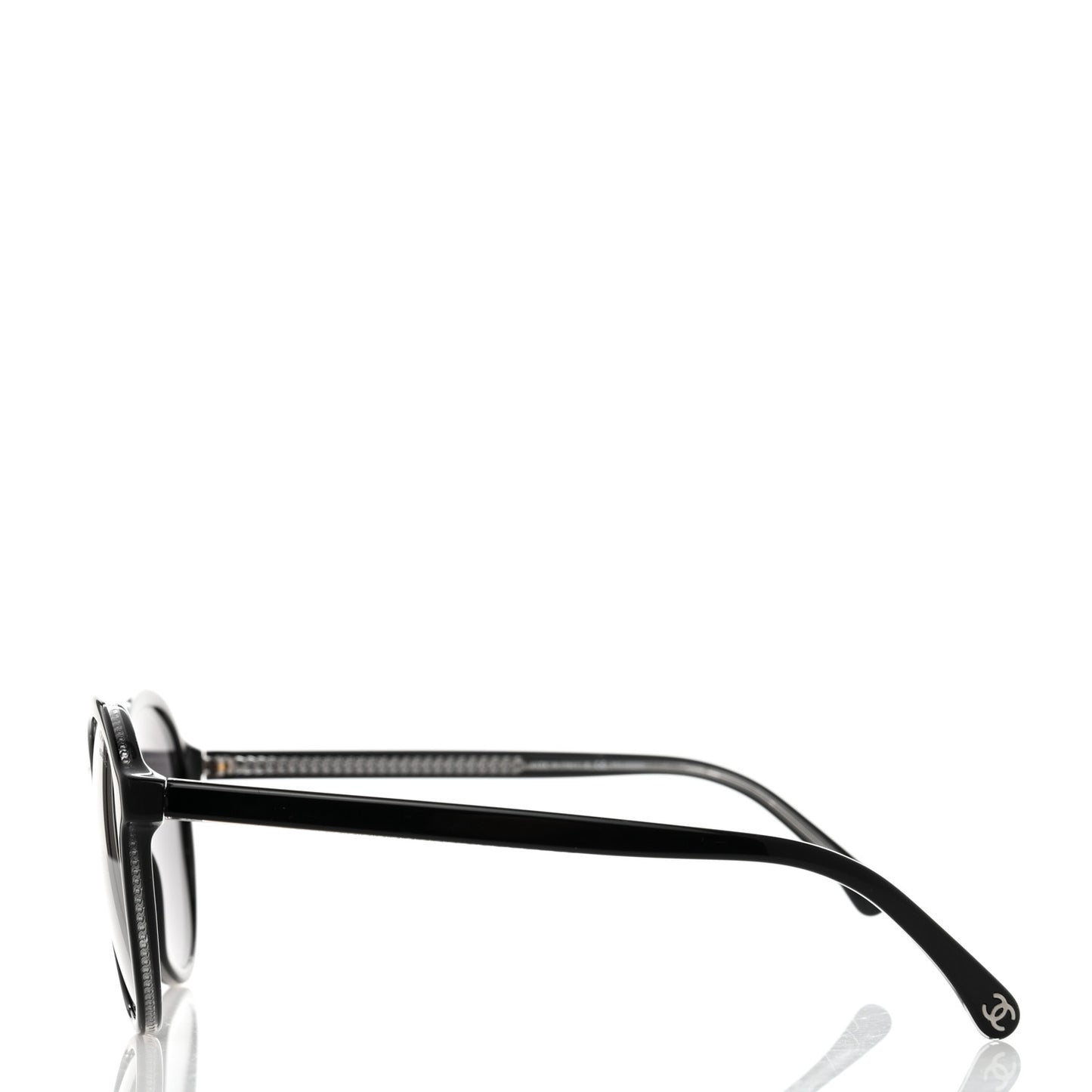 Acetate Round Sunglasses 5403 Black