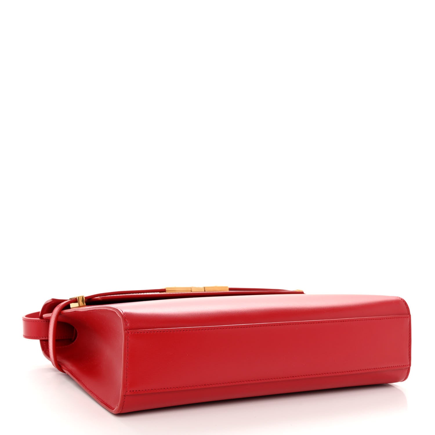 Saint Laurent Smooth Calfskin Manhattan Shoulder Bag Rouge Eros 4 of 10