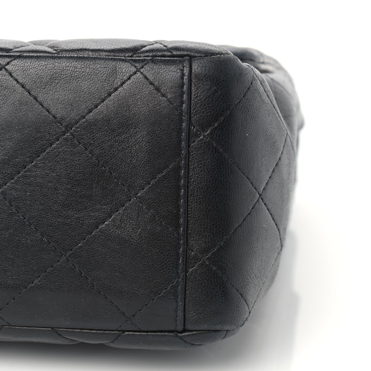 Chanel Lambskin Quilted Maxi Single Flap Black 9 of 15