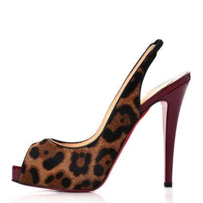 Christian Louboutin Calf Hair Leopard Very Prive 120 Pumps 38 1 of 9