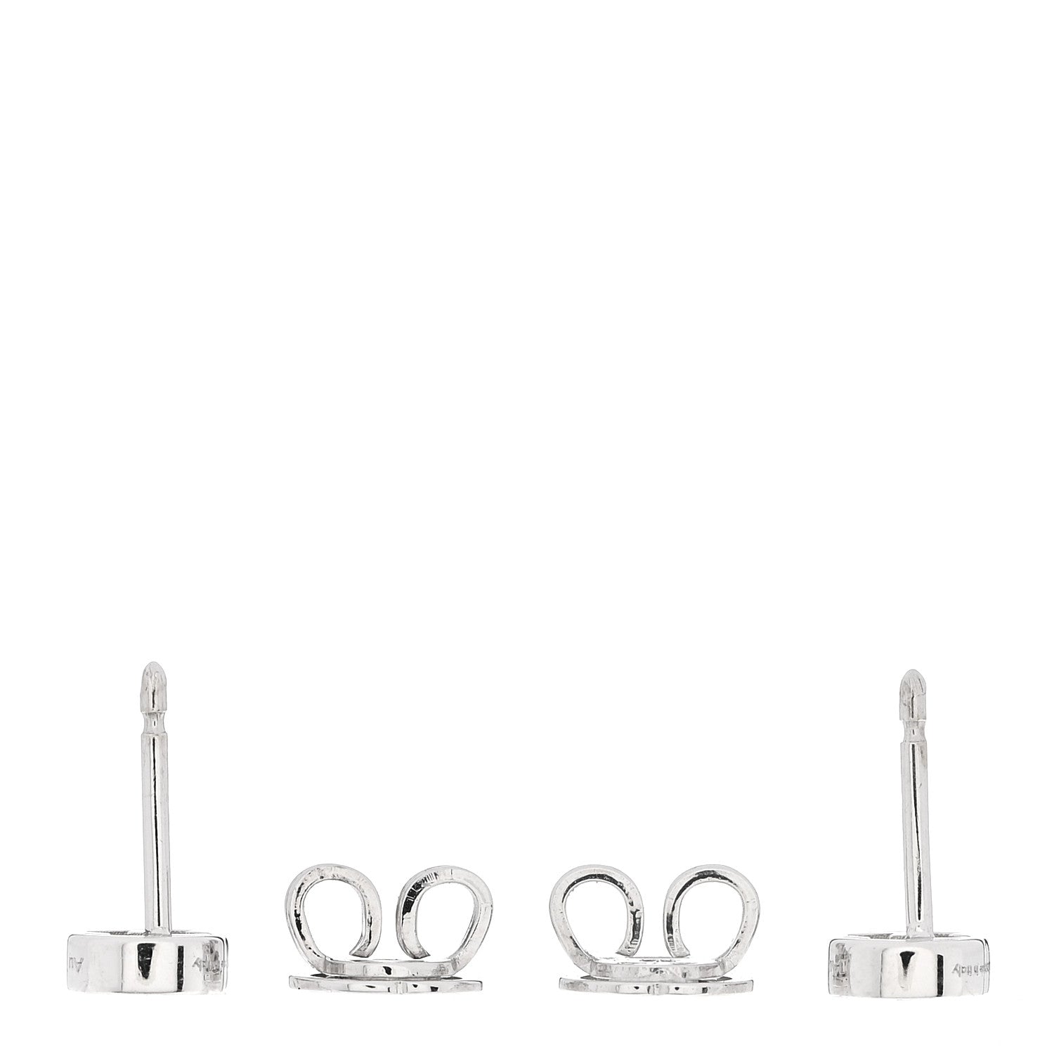 Gucci 18K White Gold Interlocking G Stud Earrings 3 of 6