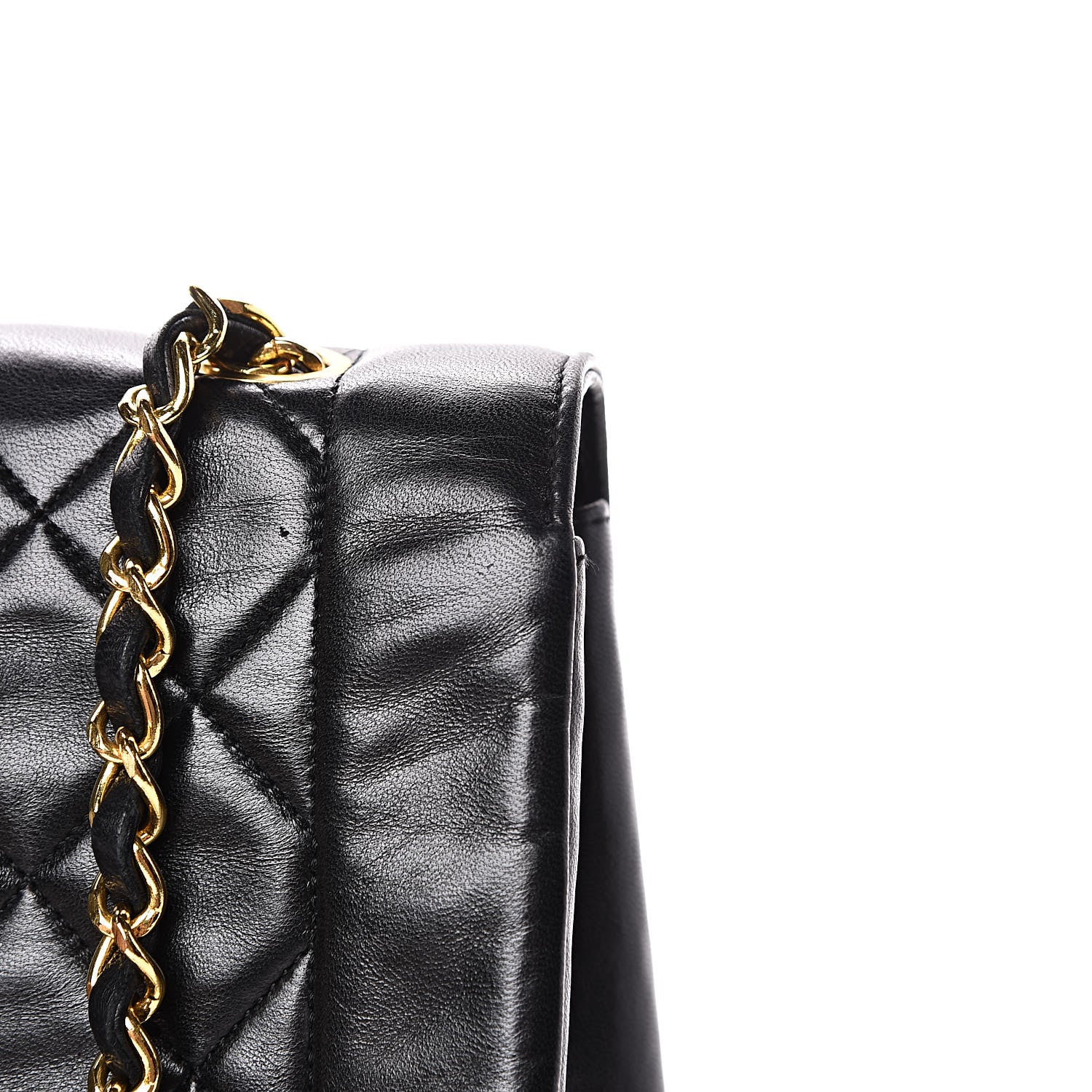 Chanel Lambskin Quilted Medium Single Flap Black 12 of 15