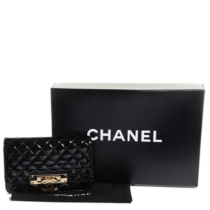 Chanel Patent Golden Class Wallet on Chain WOC Black 4 of 8