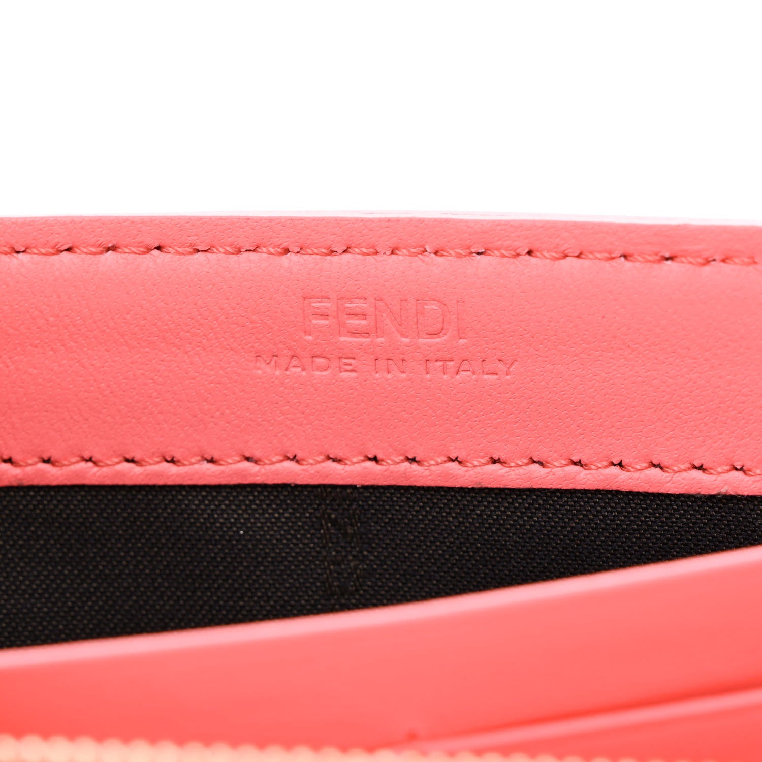 Fendi Nappa Matisse FF Embossed Continental Wallet On Chain Pink Dalia 6 of 11
