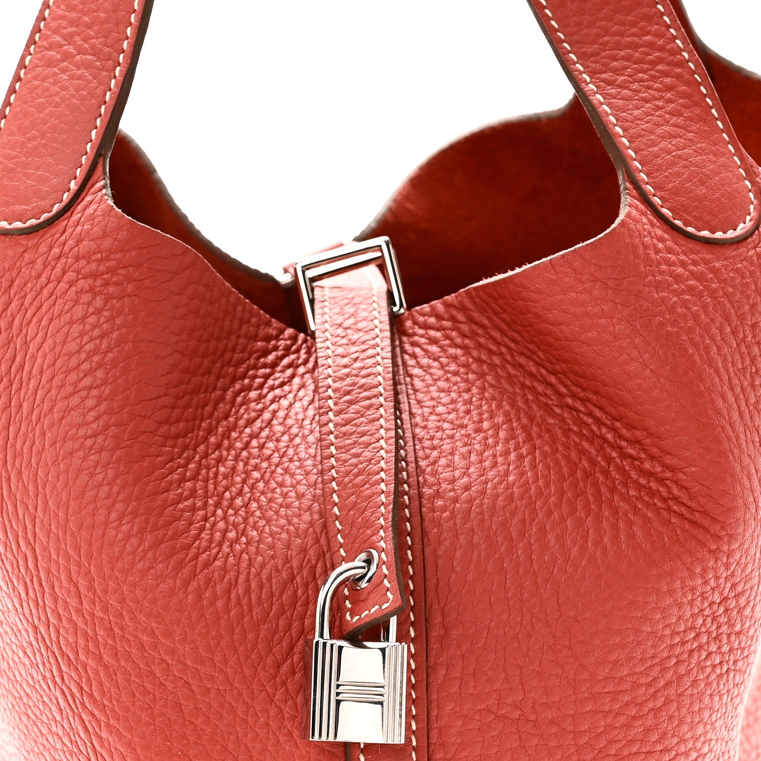 Hermes Taurillon Clemence Picotin Lock 22 MM MM Sanguine 8 of 10