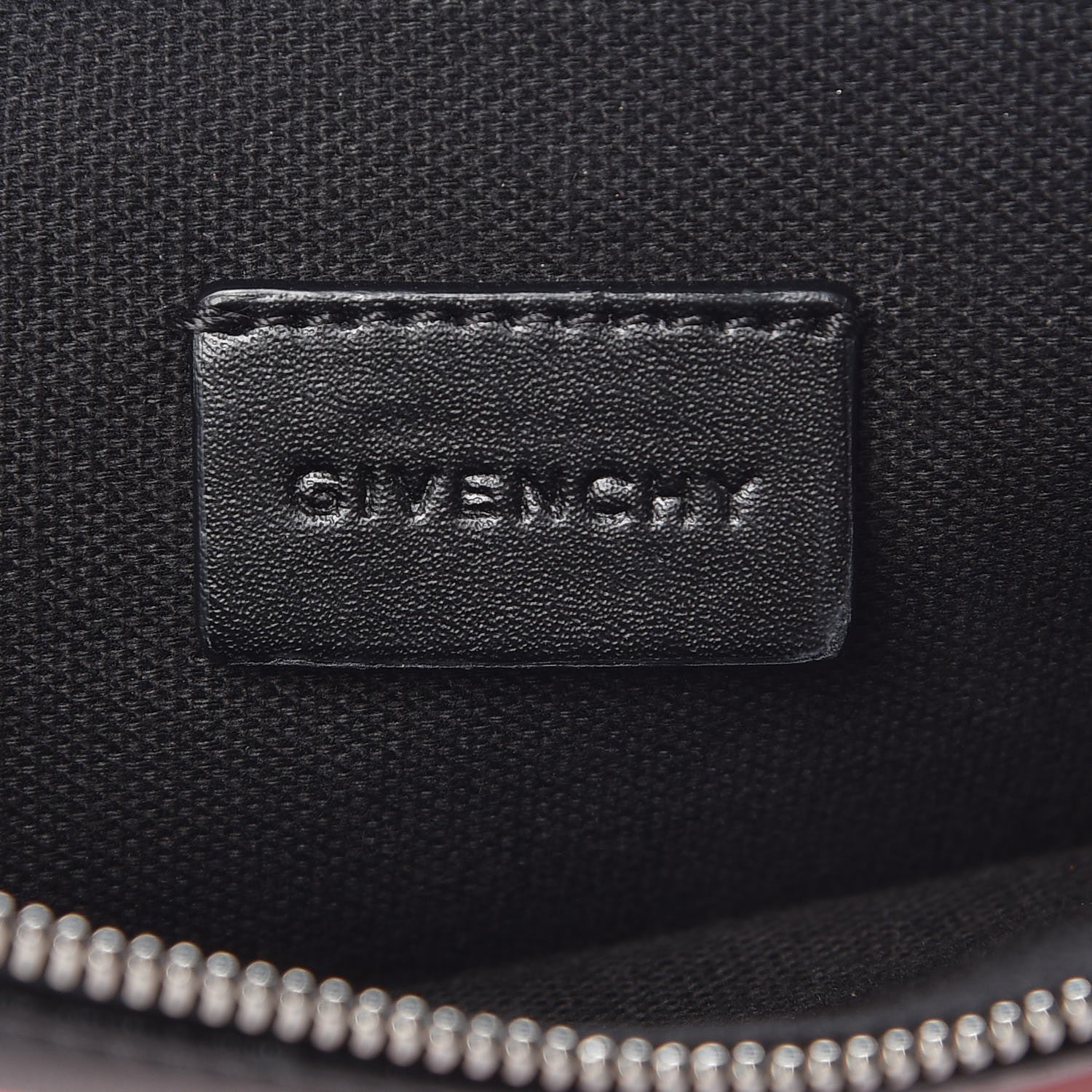 Givenchy Calfskin Love Print Medium Flat Pouch Black 6 of 9