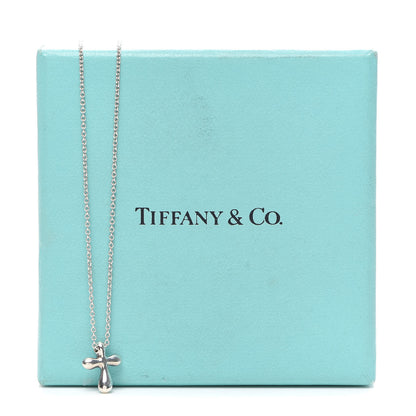 Tiffany Sterling Silver 12mm Elsa Peretti Cross Pendant Necklace 6 of 6