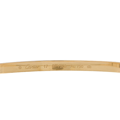 Cartier 18K Yellow Gold Small LOVE Bracelet 17 3 of 8