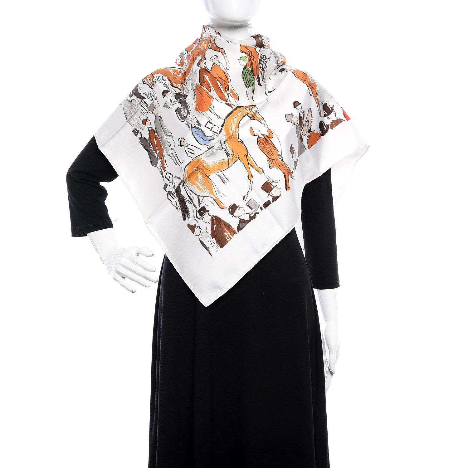 Hermes Silk Paddock Scarf 90 2 of 8