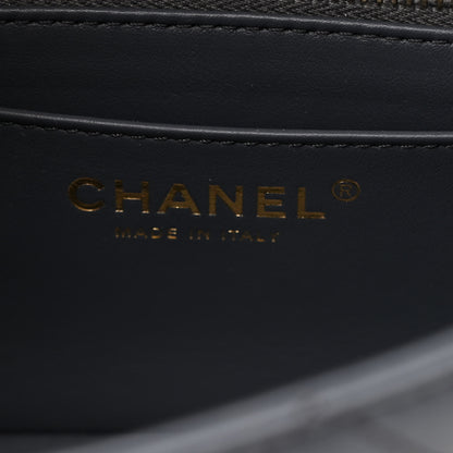 Chanel Lambskin Quilted Mini Rectangular Pearl Crush Flap Dark Grey 6 of 10