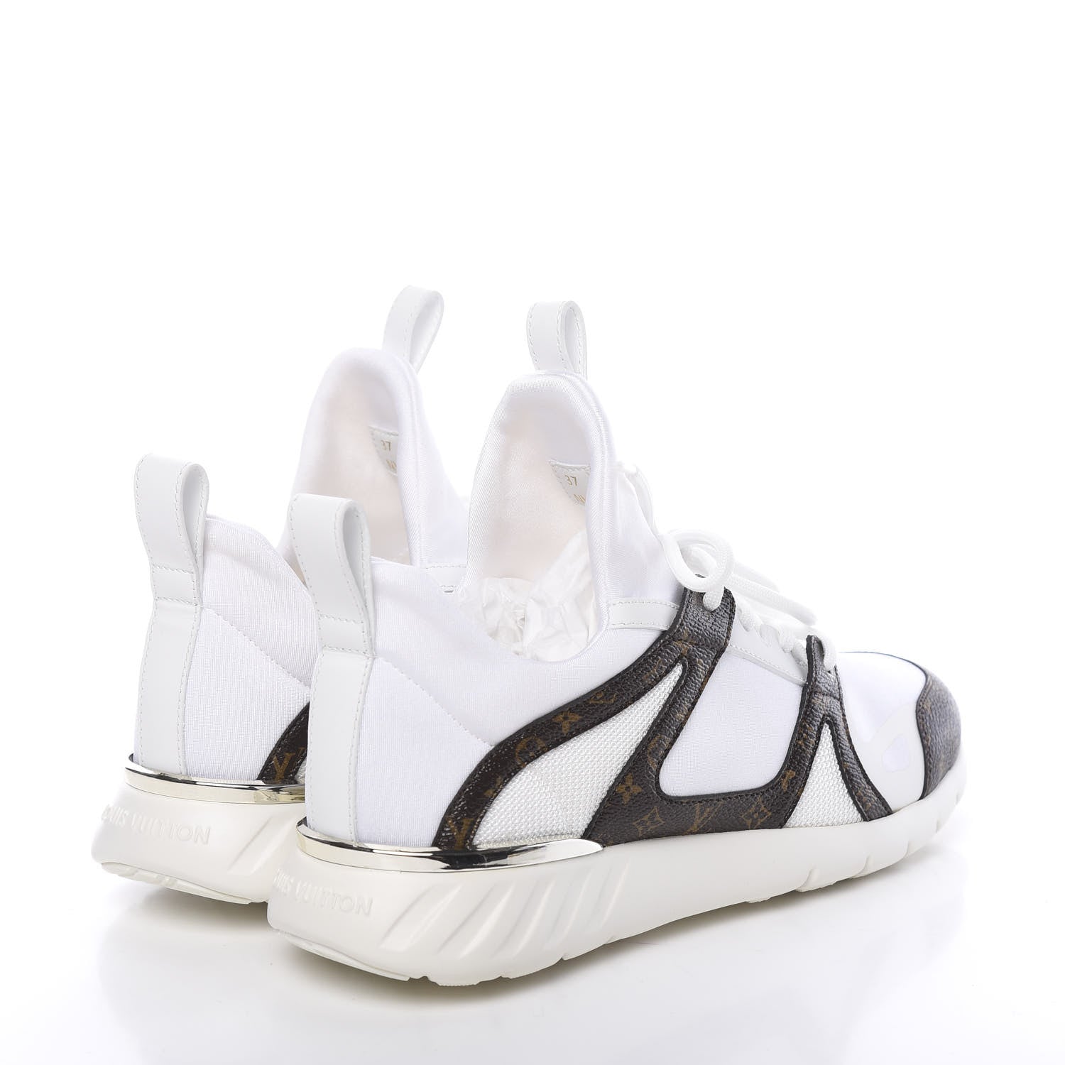 Louis Vuitton Technical Nylon Monogram Rubber Aftergame Sneakers 37 4 of 9