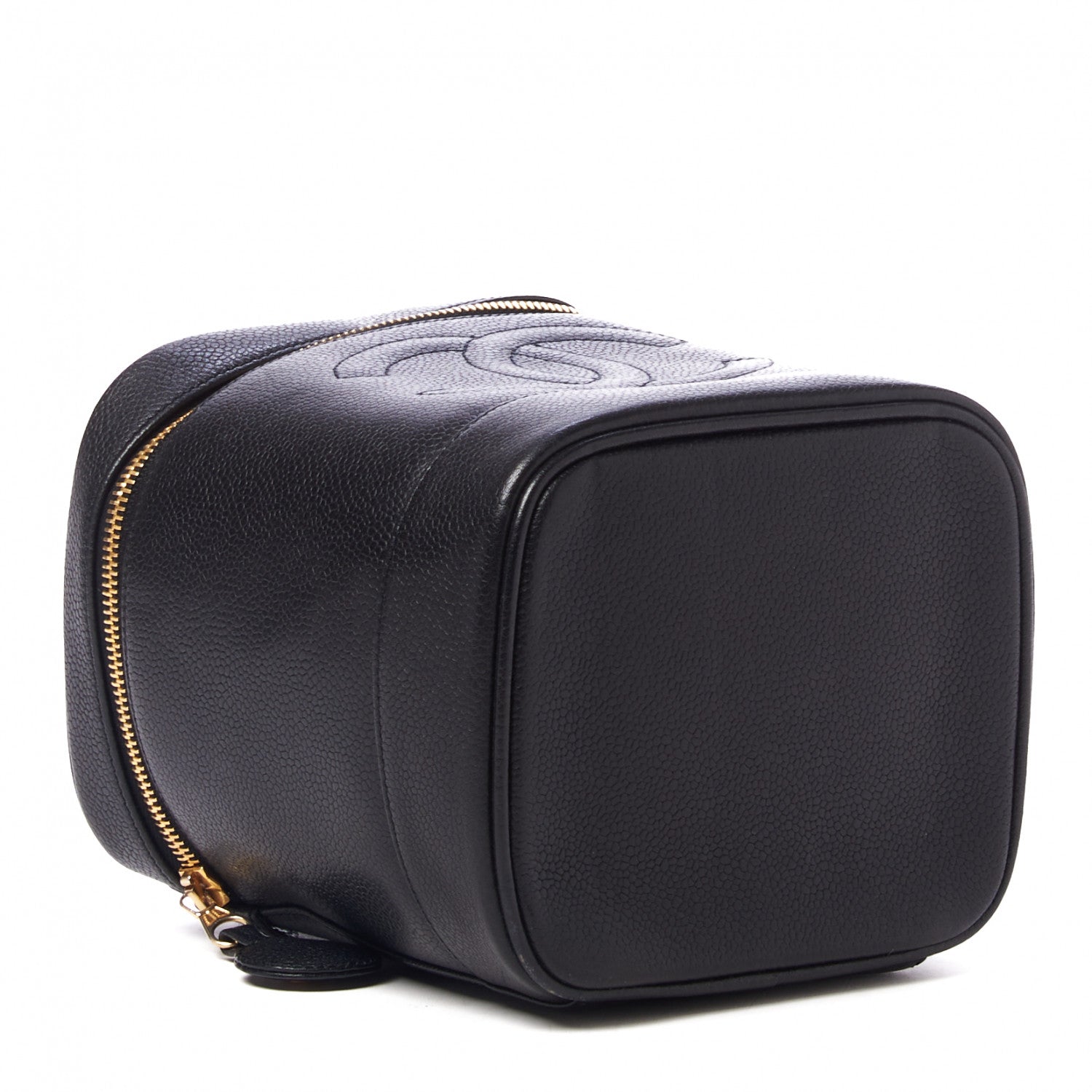 Chanel Caviar Vanity Cosmetic Case Black 3 of 9