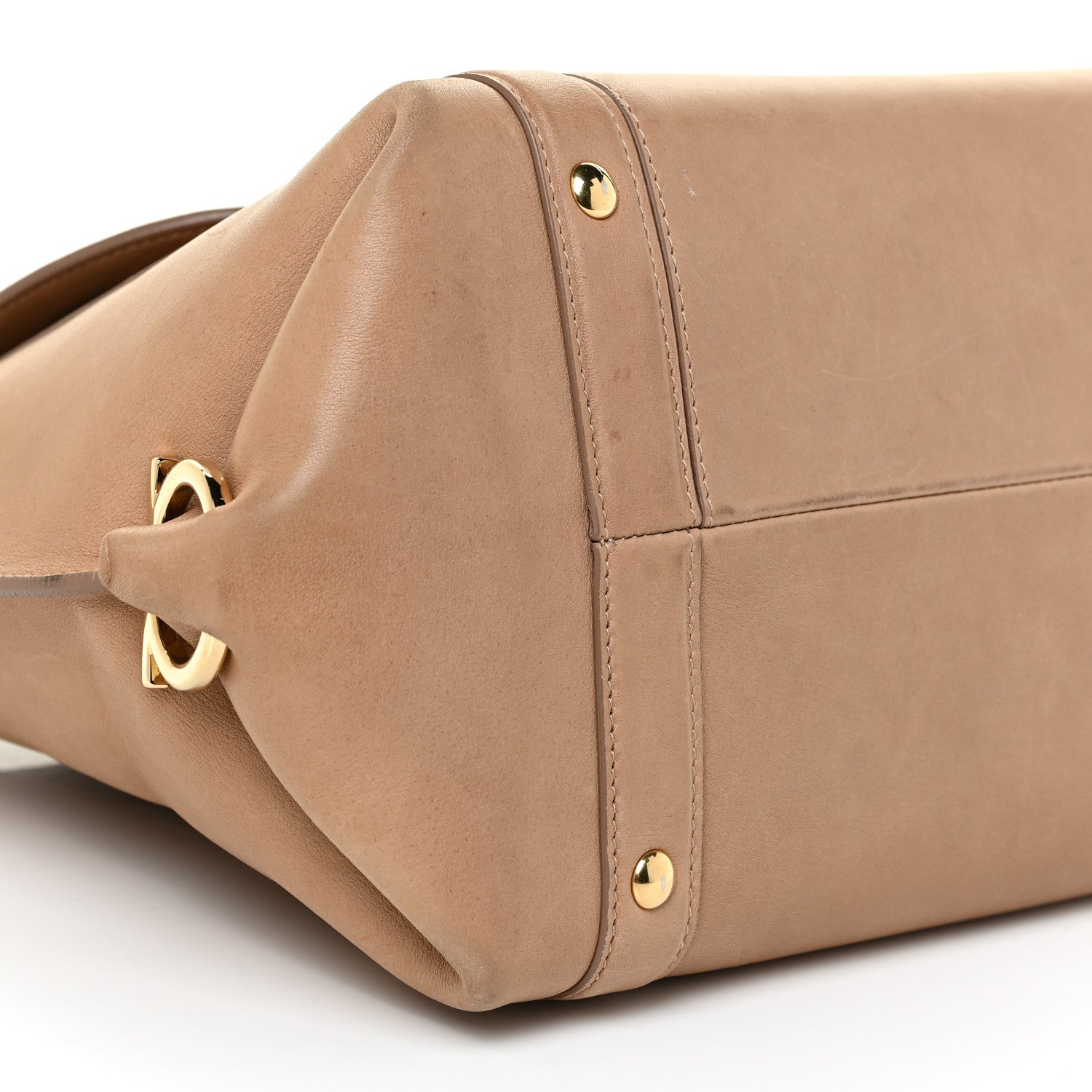 Salvatore Ferragamo Calfskin Suzanna Satchel Yuta 8 of 23