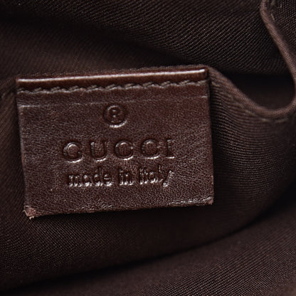 Gucci Monogram Calfskin Perforated Small Flat Messenger Bag Dark Brown 9 of 12