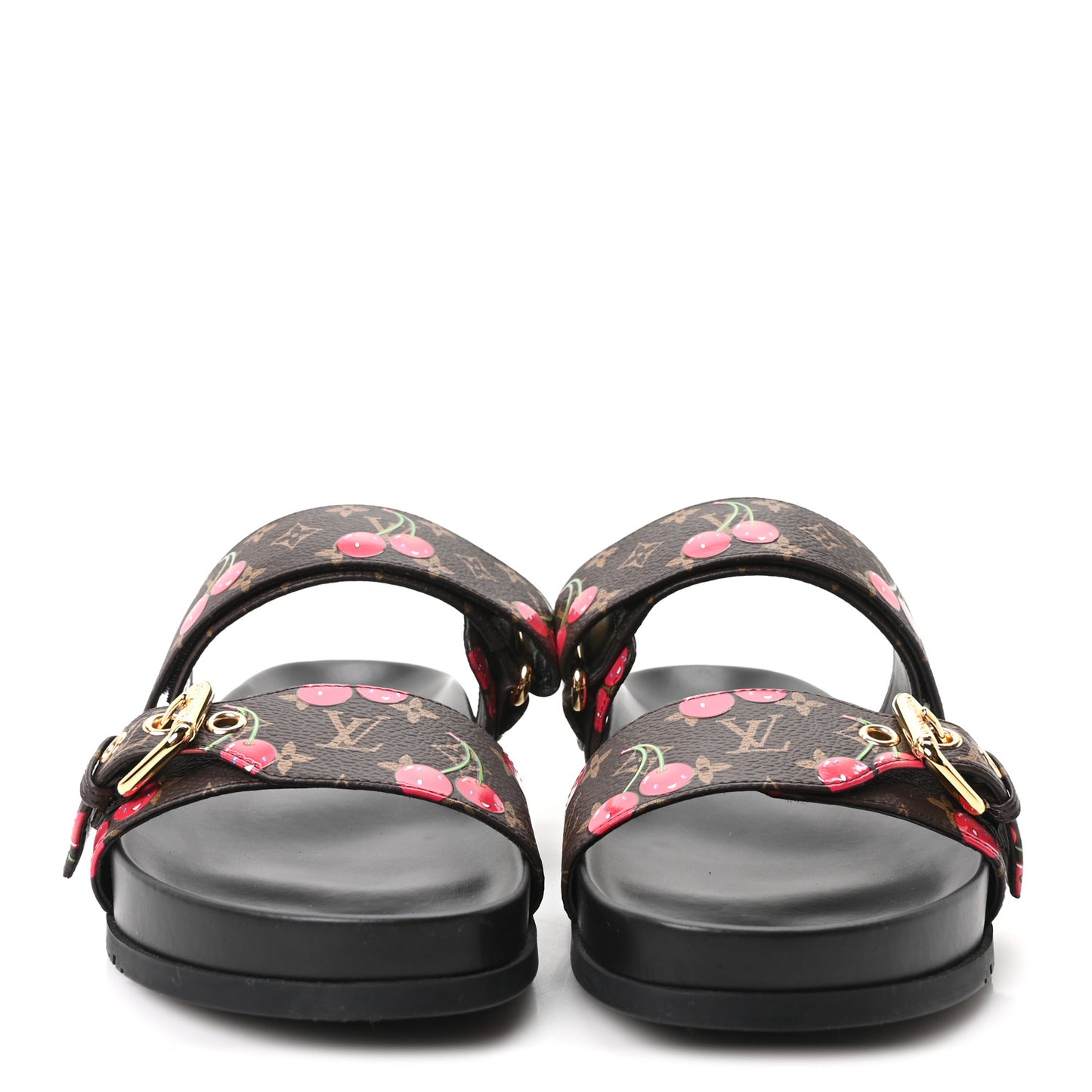 LV X TM Monogram Cerises Bom Dia Comfort Mule Sandals 39