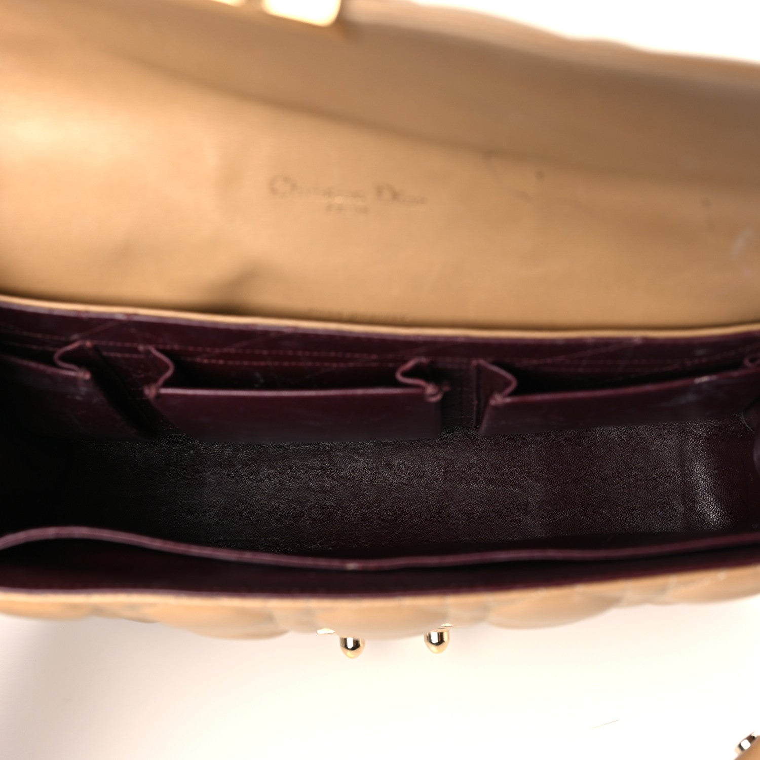 Christian Dior Lambskin Cannage Medium Miss Dior Flap Beige 5 of 13