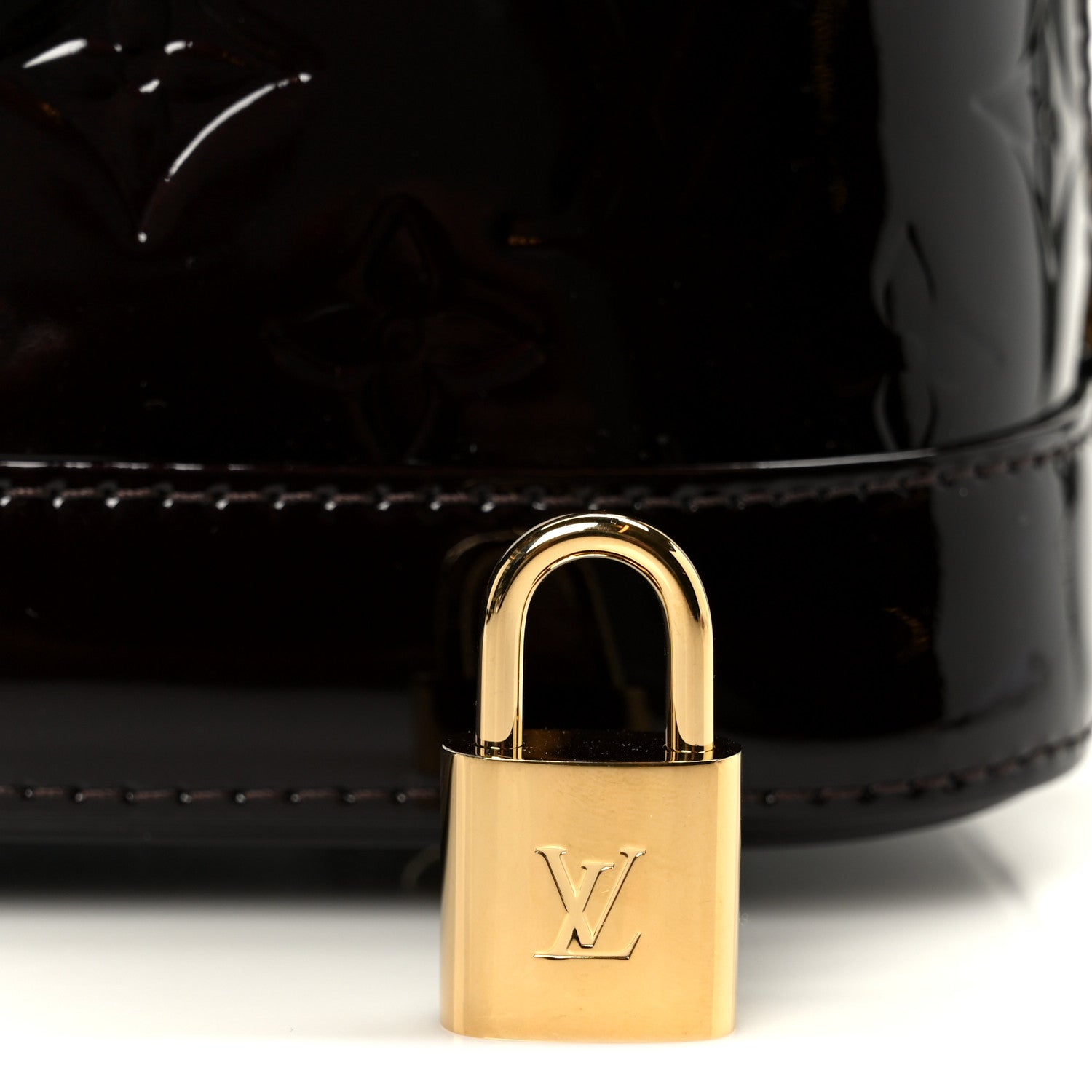 Louis Vuitton Vernis Alma BB Amarante 9 of 13