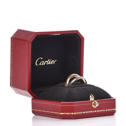 Cartier 18K Pink Yellow White Gold Classic Trinity Ring 57 8 7 of 7