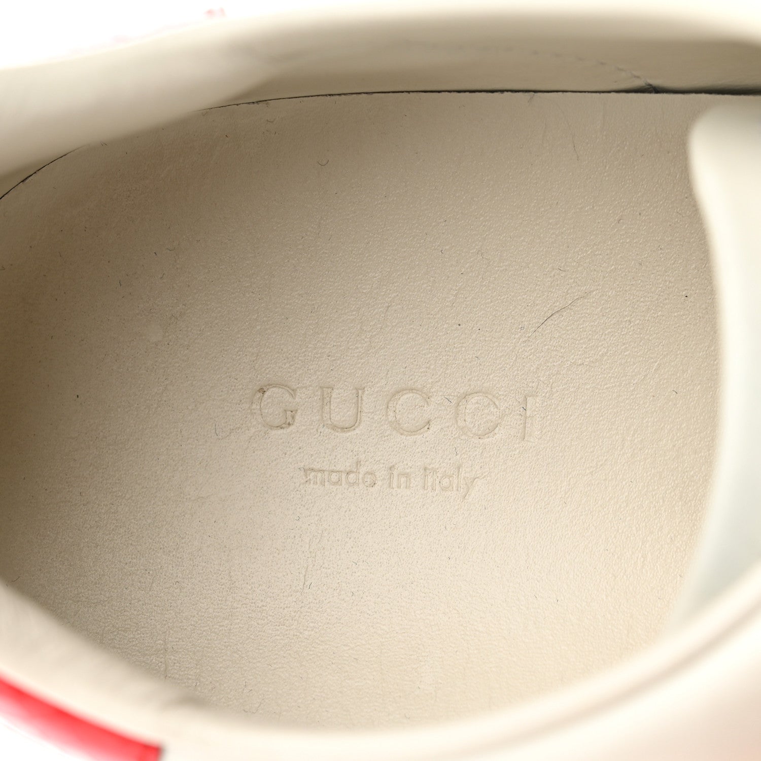 Gucci Calfskin Ayers Bee Embroidered Womens Ace Sneakers 39.5 White Green 7 of 8
