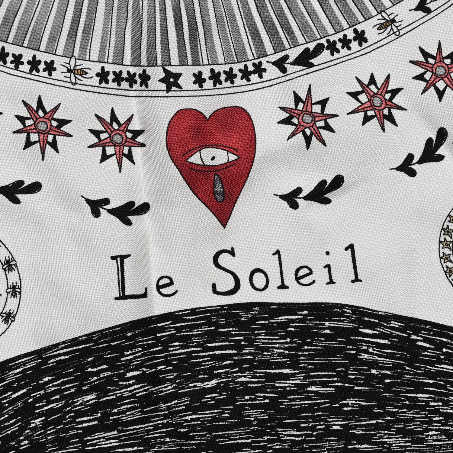 Christian Dior Silk Le Soleil Tarot Square Scarf 5 of 5