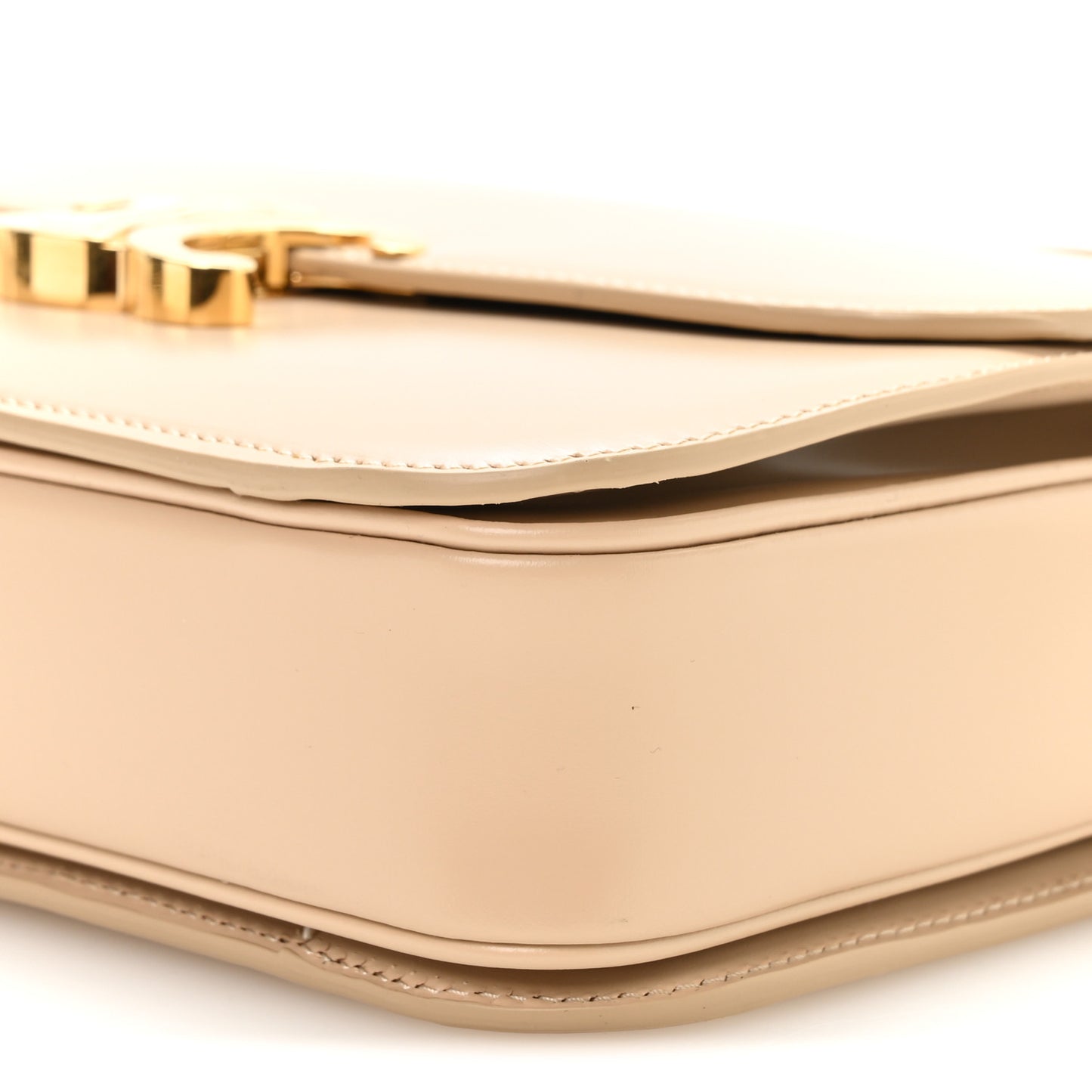 Shiny Calfskin Medium Triomphe Nude