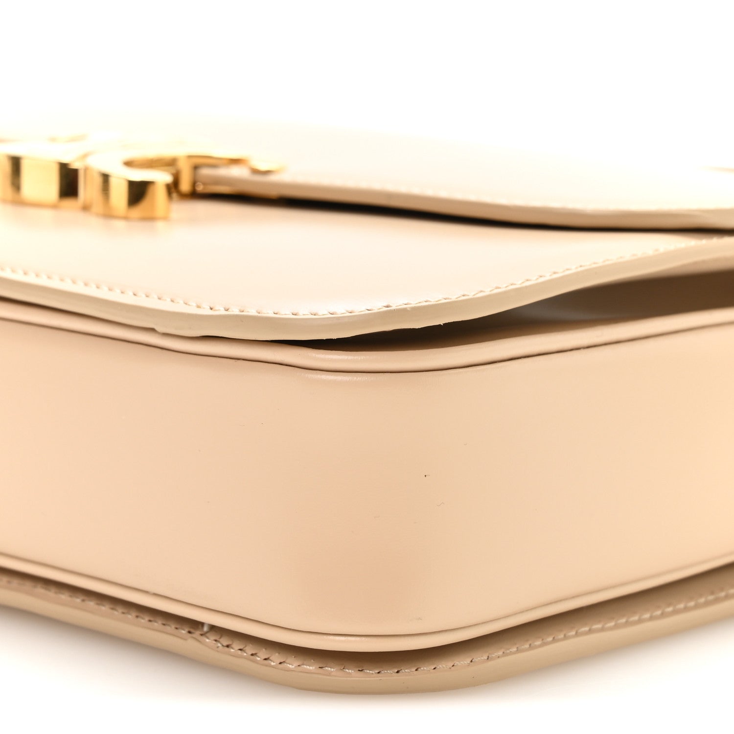Celine Shiny Calfskin Medium Triomphe Nude 11 of 12