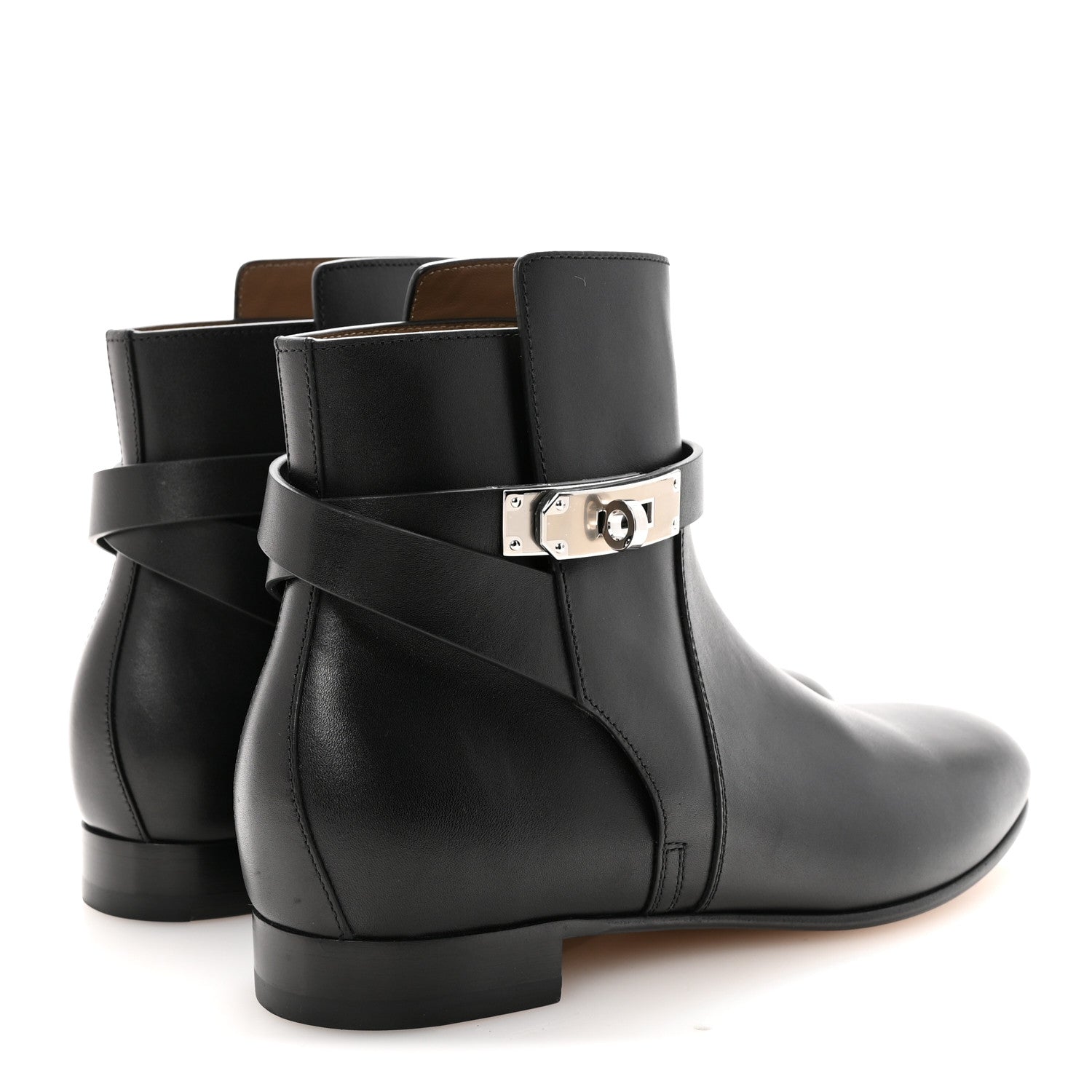 Hermes Calfskin Neo Low Boots 39 Black 5 of 10