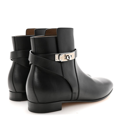 Hermes Calfskin Neo Low Boots 39 Black 5 of 10