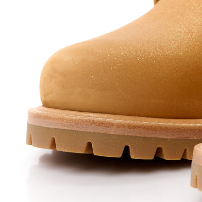 Jimmy Choo X TIMBERLAND Nubuck Graffiti Womens Ankle Boots 9.5 Wheat Gold 10 of 10