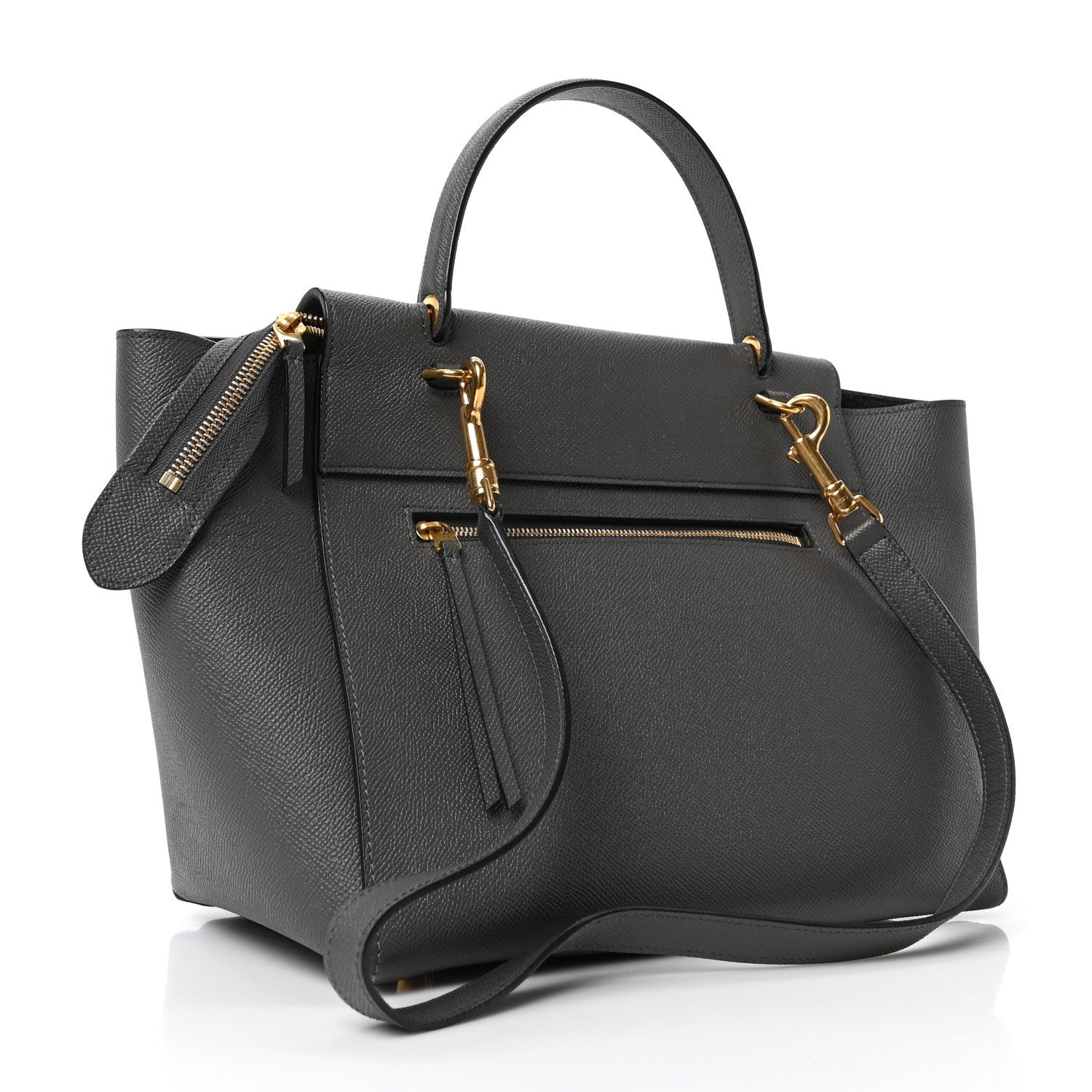 Celine Grained Calfskin Mini Belt Bag Grey 3 of 9