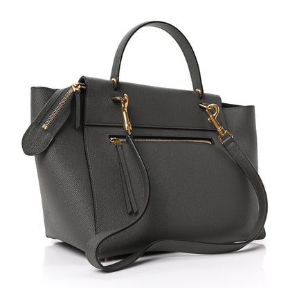 Celine Grained Calfskin Mini Belt Bag Grey 3 of 9
