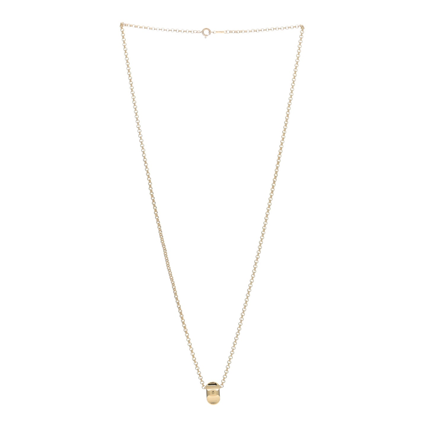 18K Yellow Gold Paloma Picasso Groove Pendant Necklace