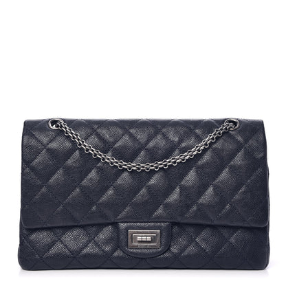 Chanel Caviar Quilted 2.55 Reissue 227 Flap Navy 1 of 8