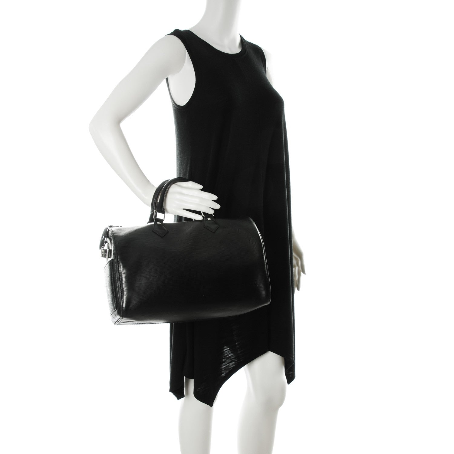 Louis Vuitton Epi Speedy 30 Black 2 of 7