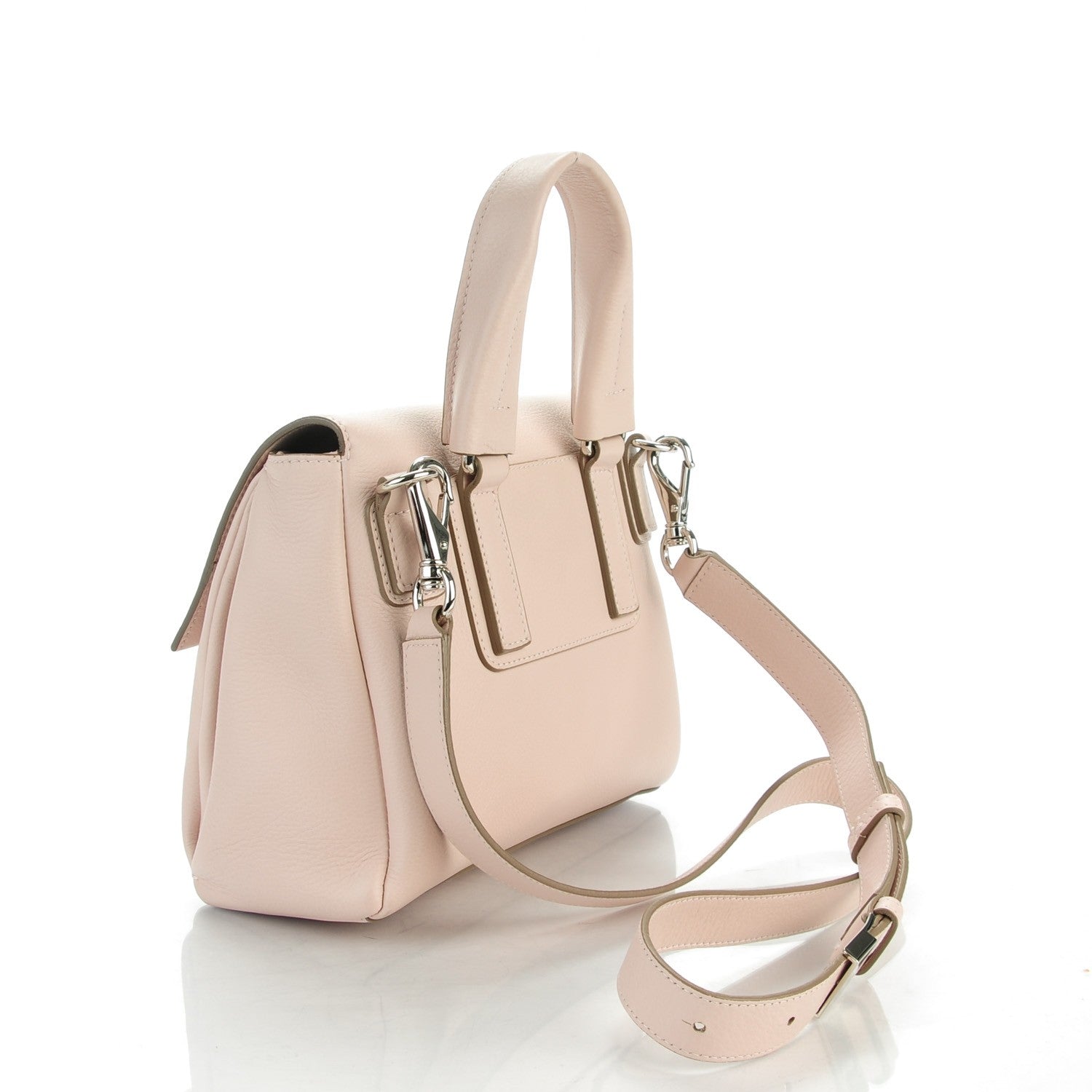 Givenchy Waxy Grained Calfskin Mini Pandora Pure Flap Bag Nude Pink 3 of 7