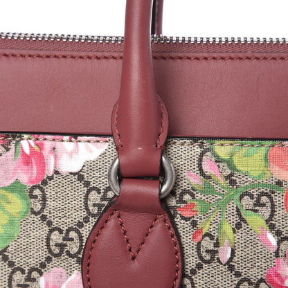 Gucci GG Supreme Monogram Blooms Small Zip Top Tote Beige Multicolor Dry Rose 9 of 10
