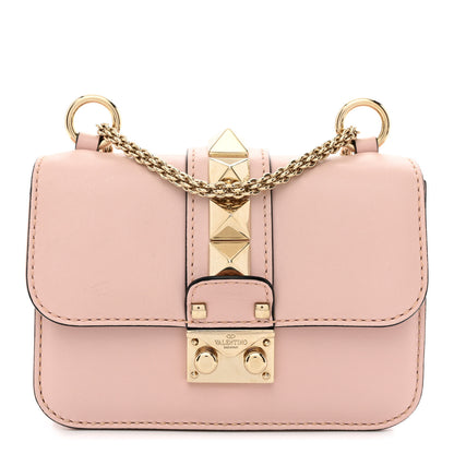 Valentino Garavani Vitello Mini Glam Lock Rockstud Flap Water Rose 1 of 9